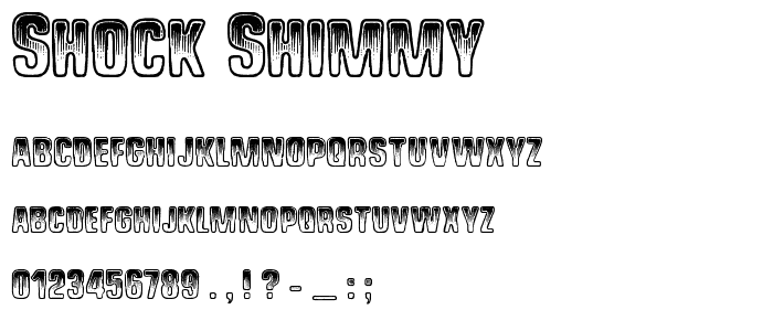Shock Shimmy font